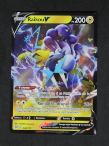 Carte pokemon 048 172 raikou - 048-172, v