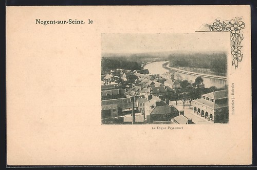 Cpa nogent sur seine digue - nogent-sur-seine,, la