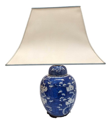 Vase chine blanc bleu - vase,