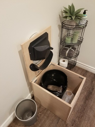 Road commode composting toilet - road,