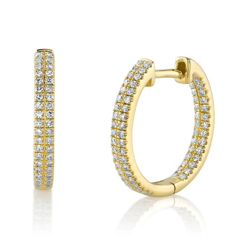 Diamant boucle oreilles 14k - oreilles,