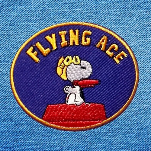 Patch écusson snoopy aviateur - Écusson,