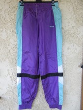 Pantalon ADIDAS nylon violet années 90 toile parachute vintage Trefoil 186 XL