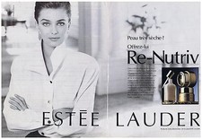 PUBLICITE ADVERTISING 094 1999 ESTEE LAUDER Peau sèche re-nutriv (2 pages)