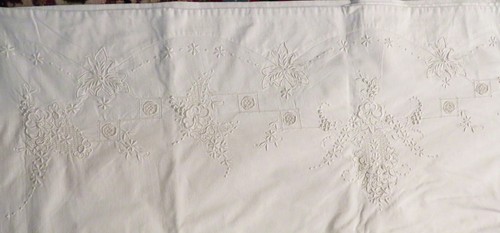 Drap ancien splendide retour - drap,