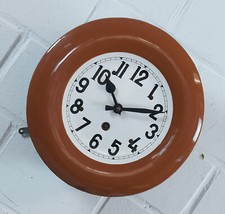 noble horloge murale émaillée art déco Gründerzeit mécanique années 1920