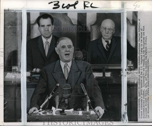 1960 press photo charles - charles, de