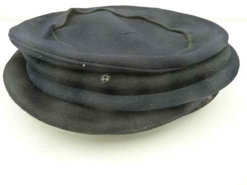 Coiffe bleue drap laine - bleue,
