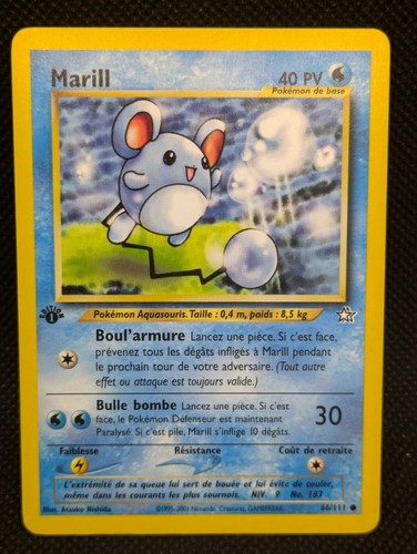 Carte pokemon marill - carte, 1