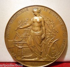 1901 RARE MÉDAILLE BRONZE