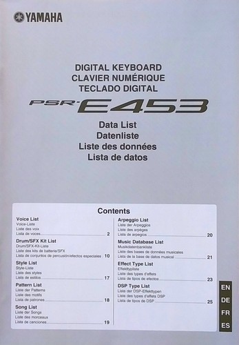 Yamaha psr e453 - yamaha, psr-e453