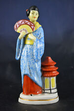 RARE ANCIEN BISCUIT JAPONISANT PORTE BATON D'ENCENS - BRULE PARFUM