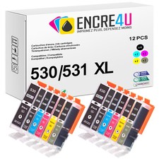 Lot de 12 cartouches d'encre