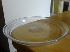 BACCARAT ANCIEN PLATEAU ROND DE SERVICE CRISTAL 1920 FRISE GRECQUE 22 cm