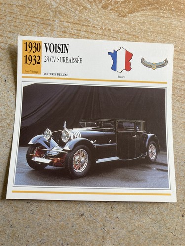 Voisin 28cv surbaissée 1930 - 28cv, /