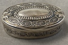 Ancien Pilulier Boite Argent