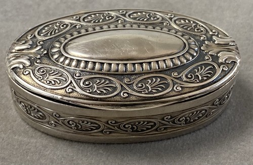 Ancien pilulier boite argent - ancien,