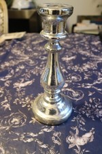 bougeoir en verre eglomisé