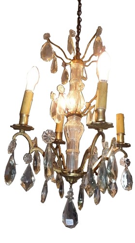 Lustre bronze pampille - à,
