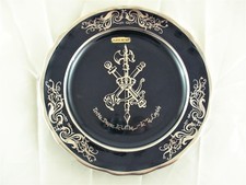 PLAT ASSIETTE FAÏENCE BLEUE