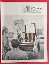 Publicité de presse: Parfum Homme EAU SAUVAGE de DIOR ill de René GRUAU 1968