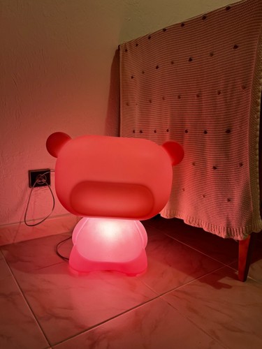 Lampe slide ours - , rose