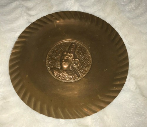 Assiette décorative cuivre - décorative, en