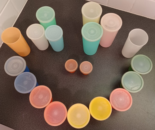 Tupperware Huge lot 15 Pastel