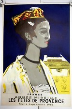 Yves Brayer. tirage litho. 40x60 cm. Les années Mireille 1959.