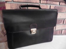 ARTHUR X ASTON CARTABLE SACOCHE CUIR MARRON FONCE CLÉ 38X31 CM