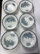 6 assiettes Creuses Anciennes Terre De Fer Modèle Margot