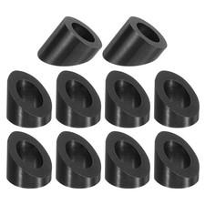 20 Pcs Rondelles biseautées 3/8" T316 Acier inox pour câbles rampe poteaux Noir