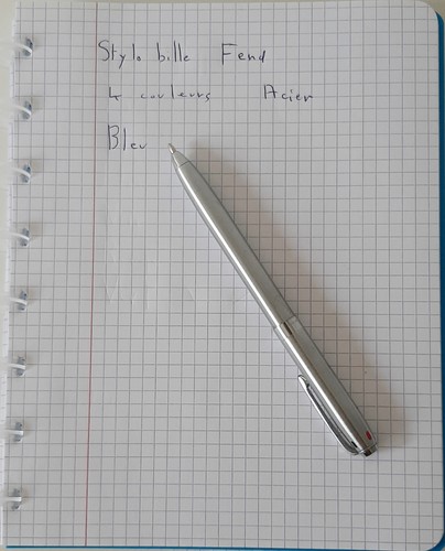Stylo bille couleurs acier - couleurs,