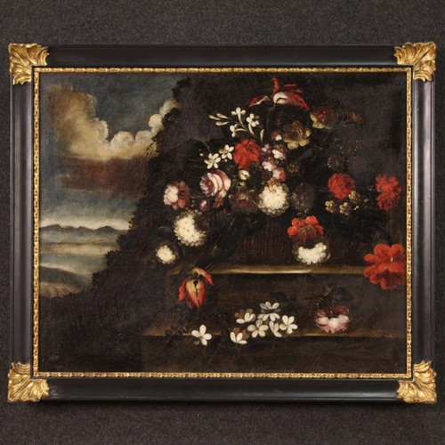 Ancien nature morte - , vase