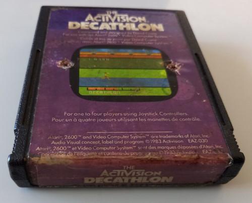 Jeu atari 2600 - atari, "decathlon"
