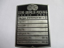 Panneau Type Fiat 500S Steyer