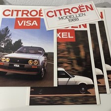 CITROEN AXEL VISA / lot de 5 / brochures catalogues / 1986 NL