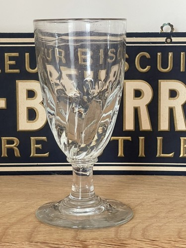 Ancien verre pied de - verre,