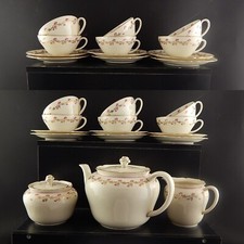 Antique Élégant Service À Thé En Porcelaine Seltmann Weiden Bavaria Années 40