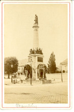 France, Chambéry La Fontaine des Eléphants Vintage Print,  Tirage albuminé  