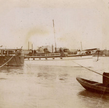 Bateau vapeur, Tirage vintage