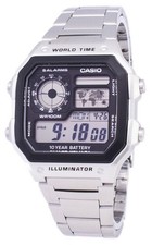 Casio World Time WR100M Argent