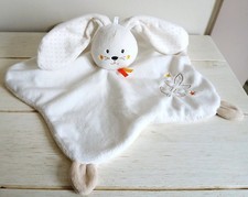Sucre d'orge doudou lapin écru feuille plat blanc