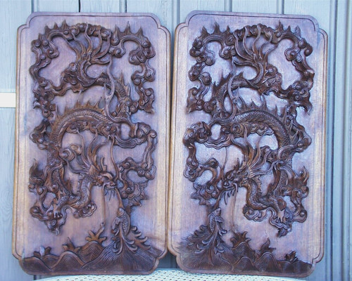 Panneaux bois sculpté - en, dans