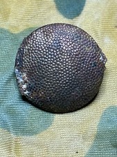 Bouton d'uniforme allemand creusé WWII relique Allemagne artefact WW2 collect...