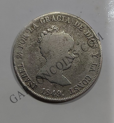 Isabel réales 1849 ceca - 1849,