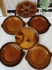 6 Assiettes Sarreguemines Poisson Crustacés