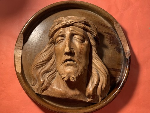 Bas relief ancien - en, bois