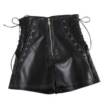 Femmes Sexy Simili Cuir Short