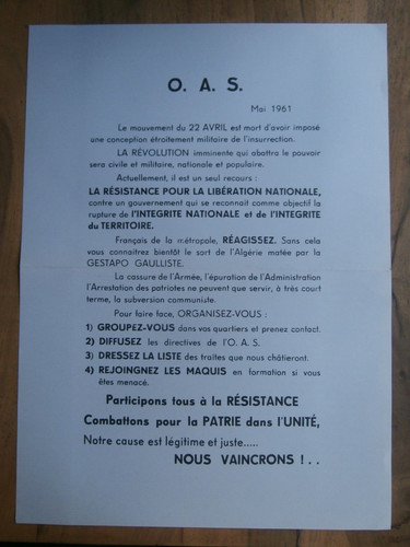 Propagande guerre algerie - d'algerie, /